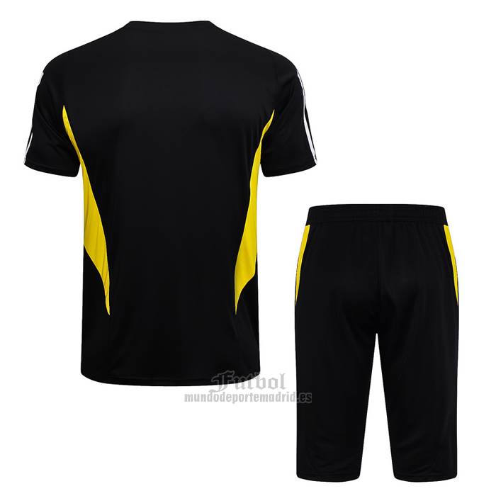Chandal del Juventus Manga Corta 2023-2024 Negro - Pantalon Corto